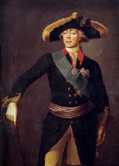 Portrait of Paul I, Emperor of Russia (Painting by Stepan Semenovich Shchukin, 19th century) by Stepan Semenovich Shchukin