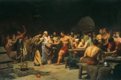 The Gladiators before the Fight by Stepan Wladislawowitsch Bakalowitsch