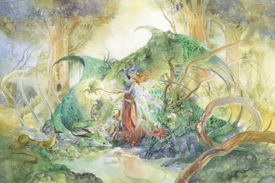 Fairy and Forest Dragon by Stephanie Law