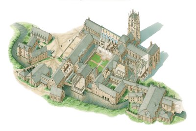 Fountains Abbey, Yorkshire, c.1520-1539 by Stephen Conlin
