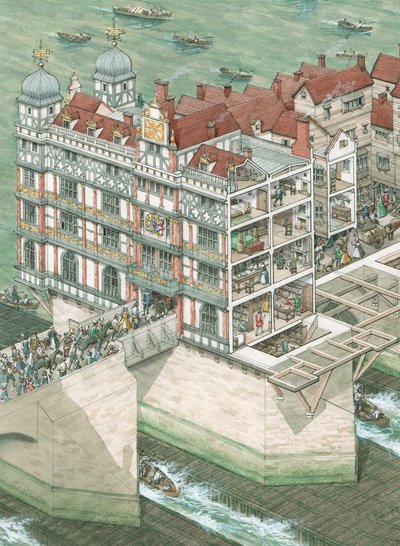 Nonsuch House on Old London Bridge by Stephen Conlin