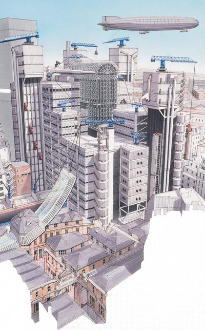 The Lloyds Building, City of London, c.1987-1995 by Stephen Conlin