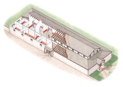 The North Range, Brading Roman Villa, Isle of Wight, c.200-250 by Stephen Conlin