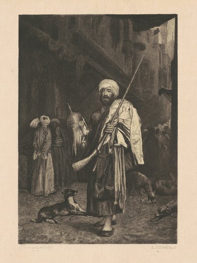 The Old Clothes Dealer, Cairo by Stephen James Ferris, after Jean Léon Gérôme