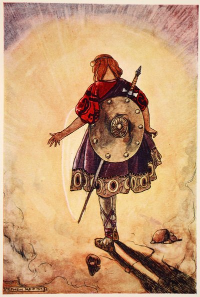 Cuchulain follows the Shining Wheel, illustration from 