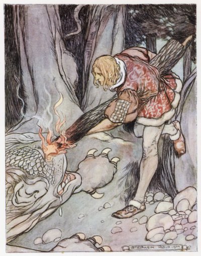 Illustration for Siegfried the Dragon-Slayer by Stephen Reid
