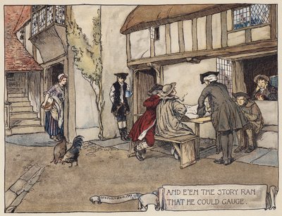 Illustration for The Deserted Village by Oliver Goldsmith by Stephen Reid