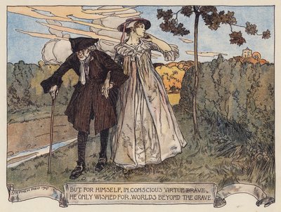Illustration for The Deserted Village by Oliver Goldsmith by Stephen Reid