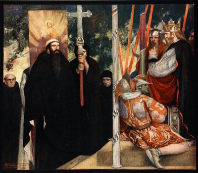Reception of Saint Augustine by Ethelbert, Illustration from 