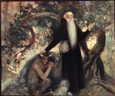 St Anthony and the Satyr, Illustration from 