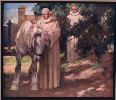St Columba and the white horse by Stephen Reid
