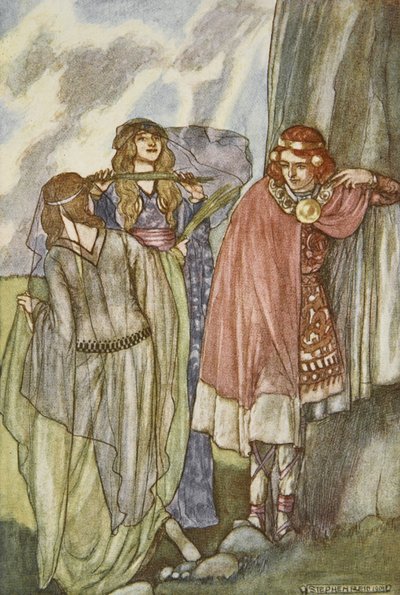 The Fairy Swan-Maidens, illustration from 