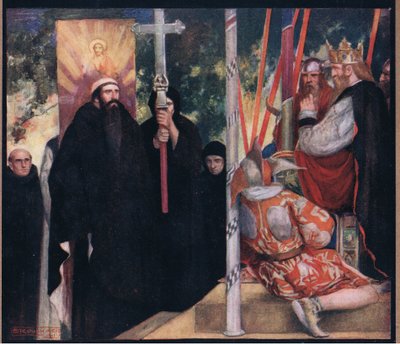 The reception of Saint Augustine by Ethelbert by Stephen Reid