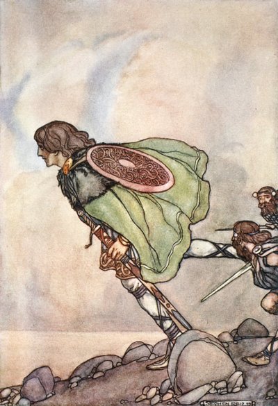 They ran him by hill and plain, c1910 by Stephen Reid