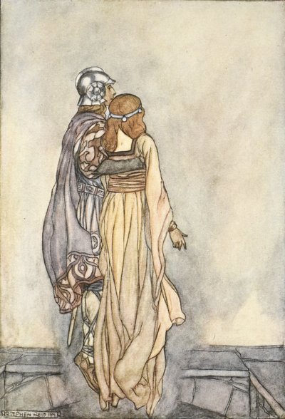 They rose up in the air, illustration from 