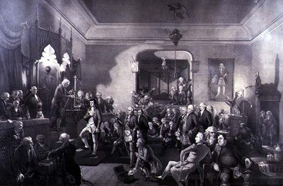 The Inauguration of Robert Burns as Poet Laureate at the Lodge, Canongate, Edinburgh by Stewart Watson
