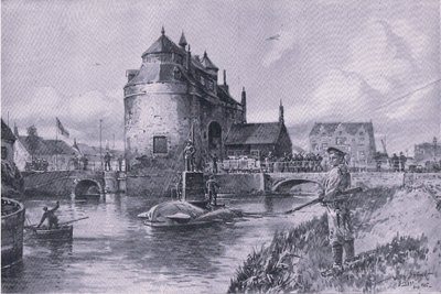 A safe haven in Bruge, from The Illustrated History of the World War 1914-1915 by Willy Stoewer 