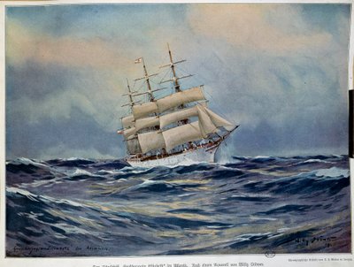 The Sail of the Grand Duchess Elisabeth by Willy Stoewer 