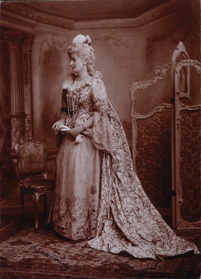 Maud, Marchioness of Lansdowne, as Lady Keith, wife of the British Ambassador to the Court of the Empress Maria Theresa by Studio Lafayette