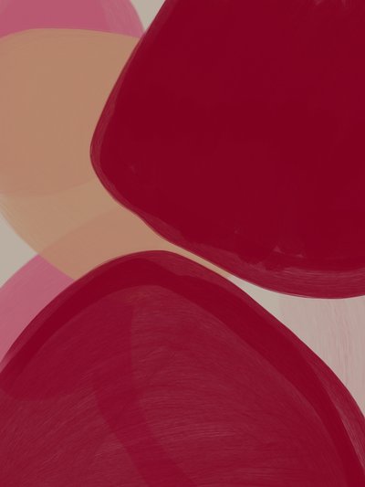 Crimson Peach Curves by Studio Palette