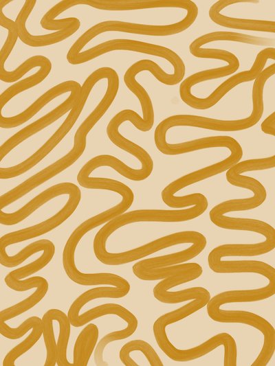 Mustard Organic Flow by Studio Palette