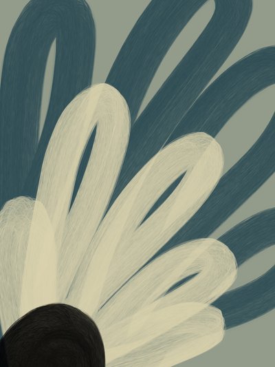 Serene Abstract Flower by Studio Palette