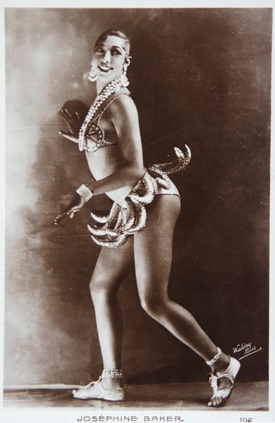 Josephine Baker at the Folies Bergeres, Paris. Photo by Walery, France, c.1925-30 by Studio Walery