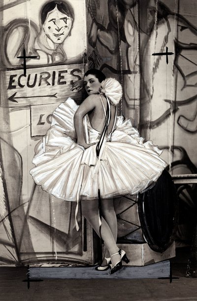 Portrait of the French actress Spinelly, in a ballerina