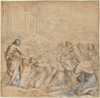 Joseph Revealing Himself to His Brothers in Egypt by Studio of Pier Francesco Mola