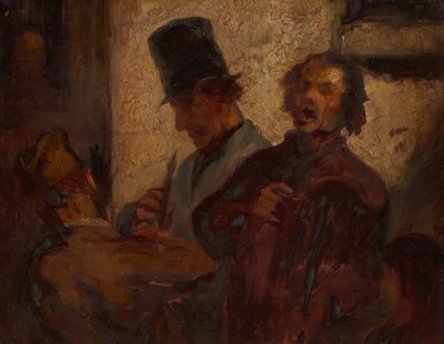 Street Musicians, c. 1855 by Style of Honoré Victorin Daumier.