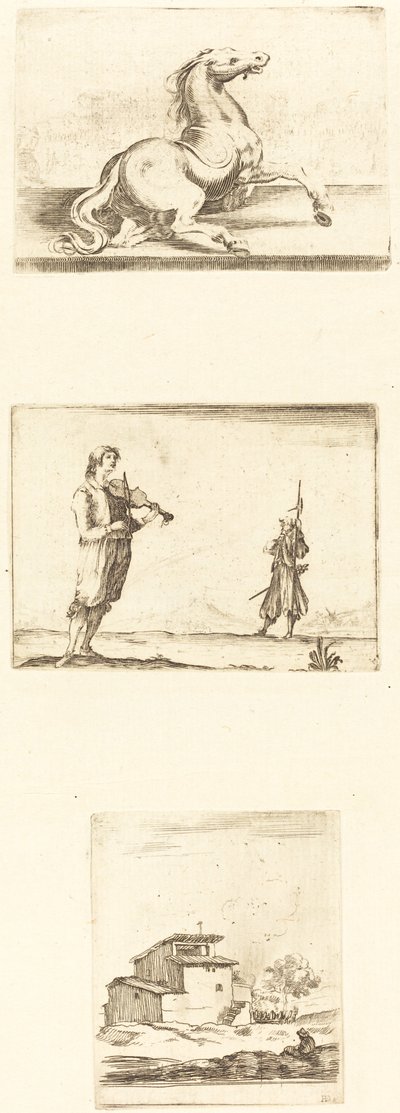 Sheet of Etchings by Style of Jacques Callot