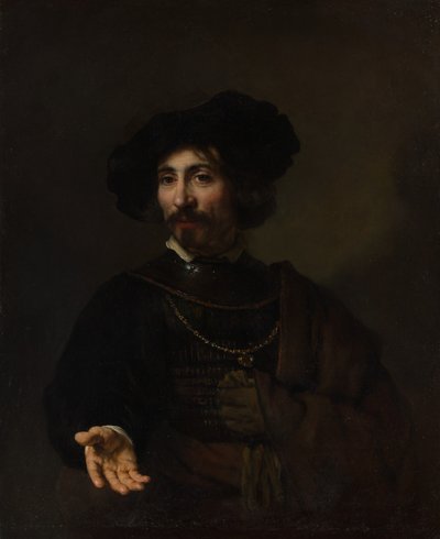 Man with a Steel Gorget by Style of Rembrandt