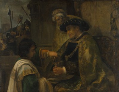 Pilate Washing His Hands by Style of Rembrandt