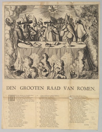 Den Grooten Raad van Romen, 1665-1708 by Style of Romeyn de Hooghe
