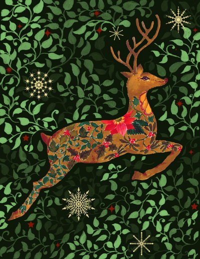 Enchanted Christmas Deer by Suchi Deb