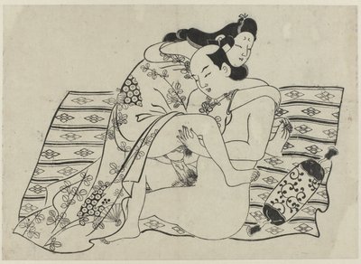 Erotic Scene by Sugimura Jihei (attributed to)