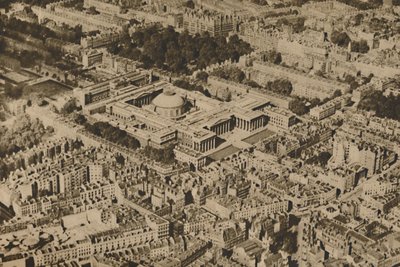 Novel View of the British Museum Surrounded By The Massed Trees of Bloomsbury by Surrey Flying Services