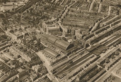Over Olympia and the Headquarters of the Post Office Savings Bank by Surrey Flying Services