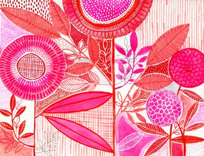 Colorful Floral Abstract by Susan Black