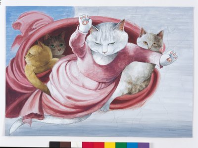 Illustration from Cats Galore! A Compendium of Cultured Cats by Susan Herbert