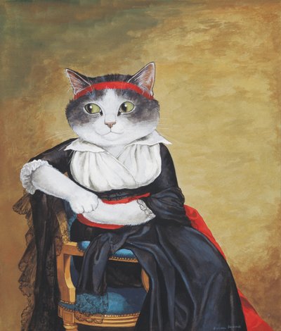 Illustration from Cats Galore! A Compendium of Cultured Cats by Susan Herbert