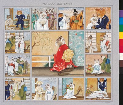 Illustration from Cats Galore! A Compendium of Cultured Cats by Susan Herbert
