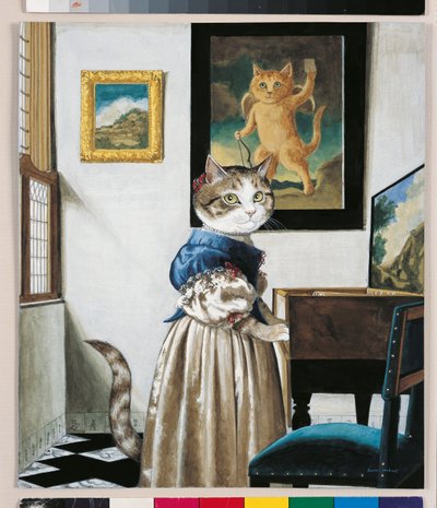 Illustration from Cats Galore! A Compendium of Cultured Cats by Susan Herbert