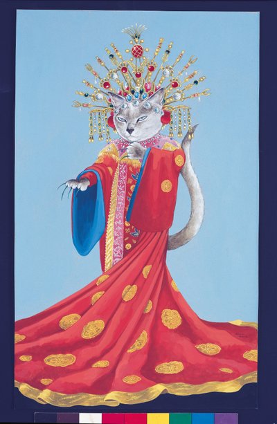 Illustration from Cats Galore! A Compendium of Cultured Cats by Susan Herbert