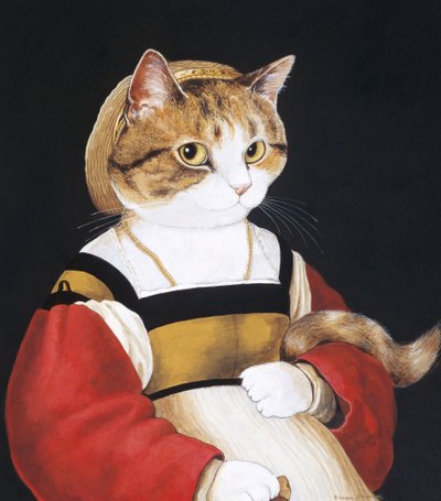 Illustration from Cats Galore! A Compendium of Cultured Cats by Susan Herbert