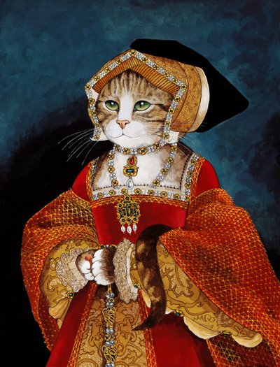 Illustration from Cats Galore! A Compendium of Cultured Cats by Susan Herbert
