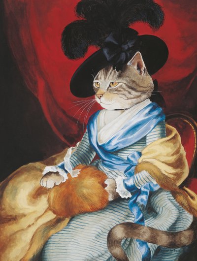 Illustration from Cats Galore! A Compendium of Cultured Cats by Susan Herbert