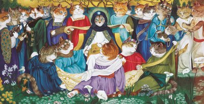 Illustration from Cats Galore! A Compendium of Cultured Cats by Susan Herbert
