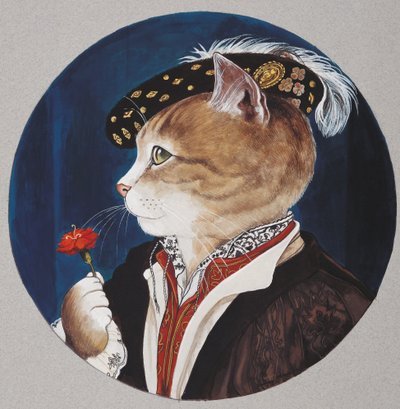Illustration from Cats Galore! A Compendium of Cultured Cats by Susan Herbert