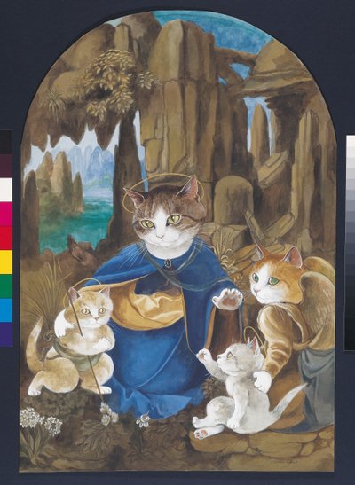 Illustration from Cats Galore! A Compendium of Cultured Cats by Susan Herbert